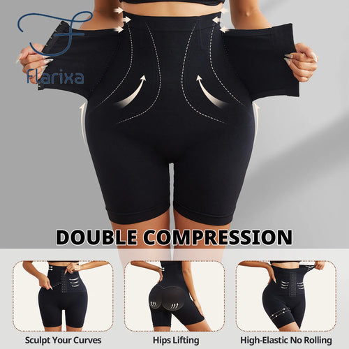 Flarixa High Waist  Trainer Panties, Women Body Shaper Tummy Slimming - Shapewear