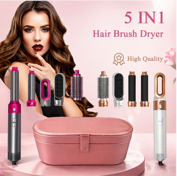 5-in-1 Hair Dryer & Styling Brush Set